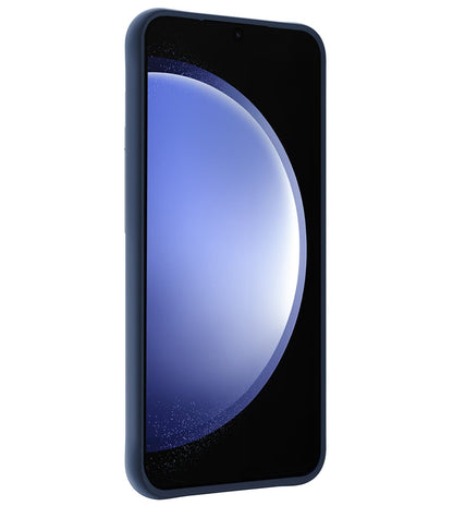 Forterra Samsung S23 FE Hoesje Siliconen Backcover Lichtgewicht - Donkerblauw