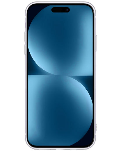 Forterra iPhone 15 Pro Hoesje Siliconen Backcover Lichtgewicht - Transparant