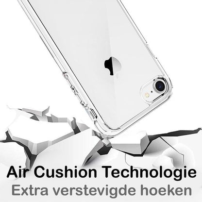 Forterra iPhone 7/8/SE 2020 Hoesje Siliconen Backcover Lichtgewicht - Transparant