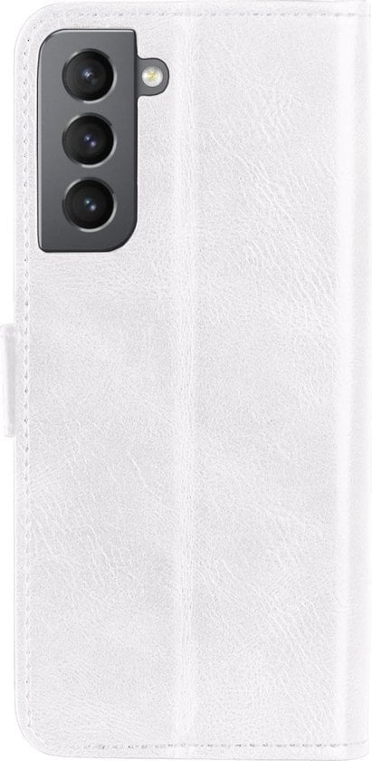 Forterra Samsung S21 Plus Hoesje Bookcase Cover met Kaarthouder - Wit