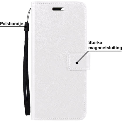 Forterra Xiaomi 12X Hoesje Bookcase Cover met Kaarthouder - Wit