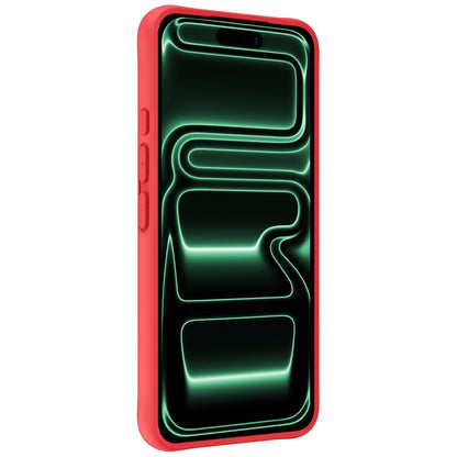 Forterra iPhone 17 Pro Hoesje Siliconen Backcover Lichtgewicht - Rood