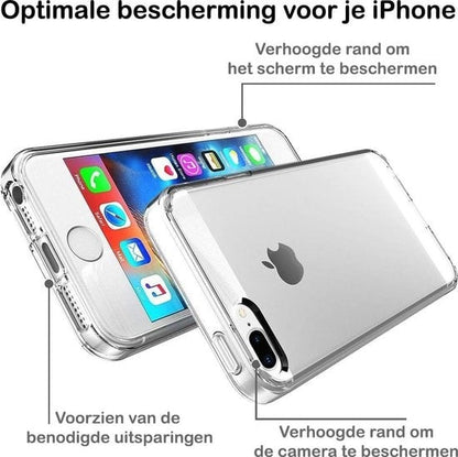 Forterra iPhone 7/8 Plus Hoesje Siliconen Backcover Lichtgewicht - Transparant