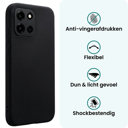 Forterra OnePlus Nord 6 Hoesje Siliconen Backcover Lichtgewicht - Zwart