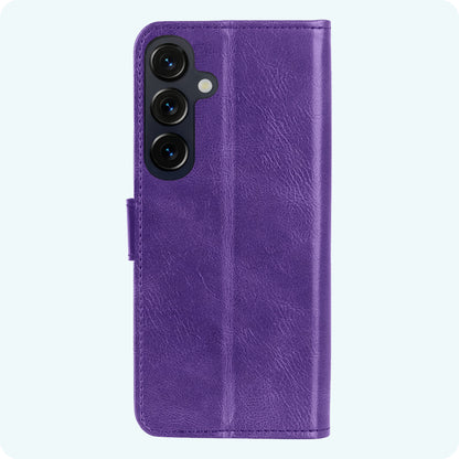 Forterra Samsung S26 Plus Hoesje Bookcase Cover met Kaarthouder - Paars