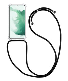 Forterra Samsung S21 Plus Hoesje met Koord Backcover Shockproof - Transparant
