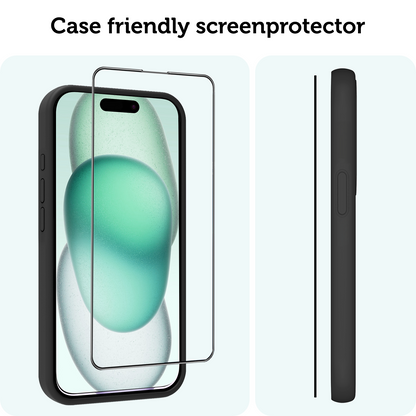 Forterra iPhone 15 Pro Max Screenprotector Flexibel Glas met Installatieframe