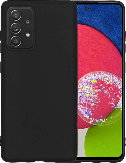 Forterra Samsung A52s Hoesje Siliconen Backcover Lichtgewicht - Zwart