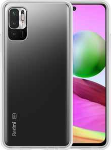 Forterra Xiaomi Redmi Note 10 5G Hoesje Siliconen Backcover Lichtgewicht - Transparant
