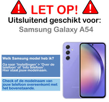 Forterra Samsung A54 Hoesje Siliconen Backcover Lichtgewicht - Lichtroze