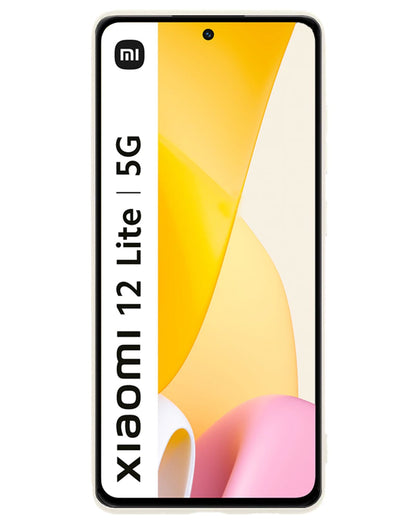 Forterra Xiaomi 12 Lite Hoesje Siliconen Backcover Lichtgewicht - Wit