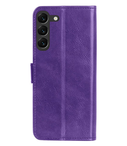 Forterra Samsung S23 Plus Hoesje Bookcase Cover met Kaarthouder - Paars