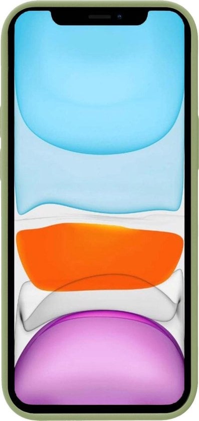 Forterra iPhone Xs Hoesje Siliconen Backcover Lichtgewicht - Groen
