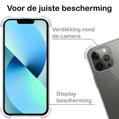 Forterra iPhone 13 Pro Hoesje Shockproof Backcover Siliconen - Transparant