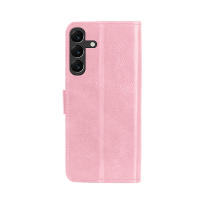Forterra Samsung A16 Hoesje Bookcase Cover met Kaarthouder - Lichtroze