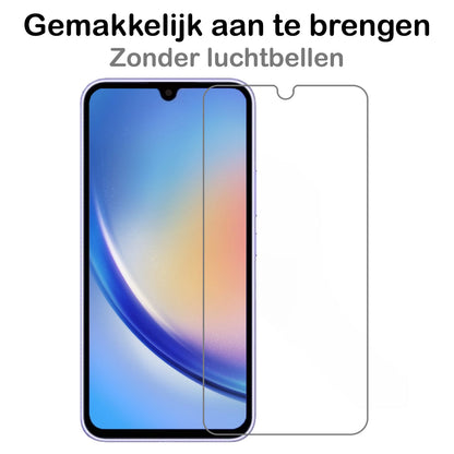 Forterra Samsung A34 Screenprotector Gehard Glas - Anti-kras