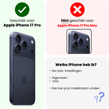 Forterra iPhone 17 Pro Hoesje Shockproof Backcover Siliconen - Transparant