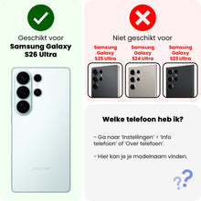 Forterra Samsung S26 Ultra Hoesje Siliconen Backcover Lichtgewicht - Donkerblauw