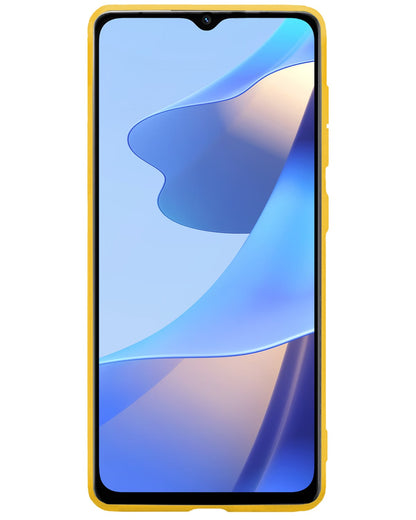 Forterra OPPO A16 Hoesje Siliconen Backcover Lichtgewicht - Geel