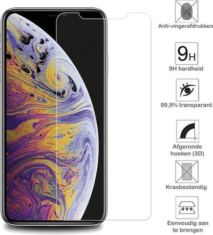 Forterra iPhone 11 Pro Max Screenprotector Gehard Glas - Anti-kras
