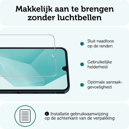 Forterra Samsung A16 Hoesje Siliconen Backcover Lichtgewicht - Zwart