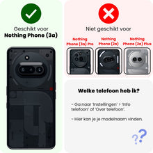 Forterra Nothing Phone 3a Hoesje Siliconen Backcover Lichtgewicht - Transparant