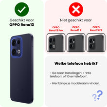 Forterra OPPO Reno 13 Hoesje Siliconen Backcover Lichtgewicht - Transparant