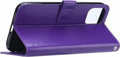 Forterra iPhone 11 Pro Hoesje Bookcase Cover met Kaarthouder - Paars