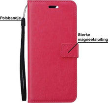 Forterra Samsung S20 Hoesje Bookcase Cover met Kaarthouder - Donkerroze