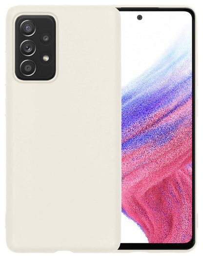 Forterra Samsung A53 Hoesje Siliconen Backcover Lichtgewicht - Wit