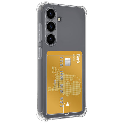 Forterra Samsung S25 Plus Hoesje Kaarthouder Backcover Shockproof - Transparant