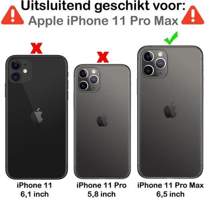 Forterra iPhone 11 Pro Max Screenprotector Gehard Glas - Volledige dekking