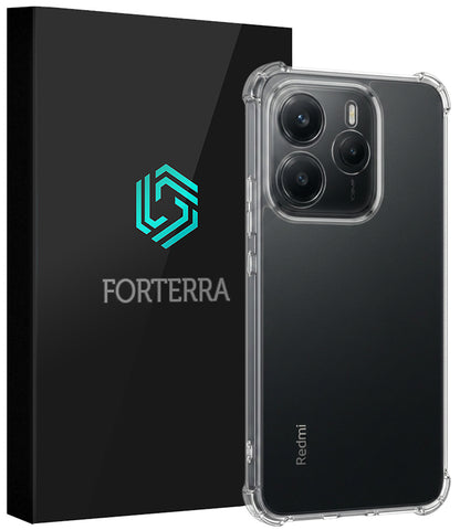 Forterra Xiaomi Redmi Note 14 5G Hoesje Shockproof Backcover Siliconen - Transparant
