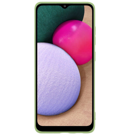 Forterra Samsung A03s Hoesje Siliconen Backcover Lichtgewicht - Groen