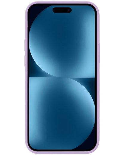 Forterra iPhone 15 Pro Hoesje Siliconen Backcover Lichtgewicht - Lila