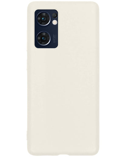 Forterra OPPO Find X5 Lite Hoesje Siliconen Backcover Lichtgewicht - Wit