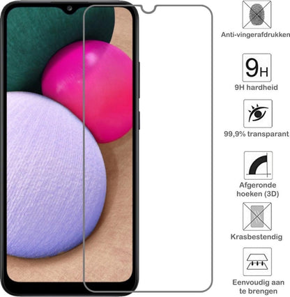 Forterra Samsung A02s Screenprotector Gehard Glas - Anti-kras