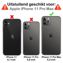 Forterra iPhone 11 Pro Max Hoesje Bookcase Cover met Kaarthouder - Donkerblauw