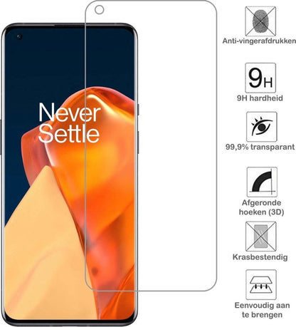 Forterra OnePlus 9 Screenprotector Gehard Glas - Anti-kras