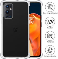 Forterra OnePlus 9 Pro Hoesje Shockproof Backcover Siliconen - Transparant