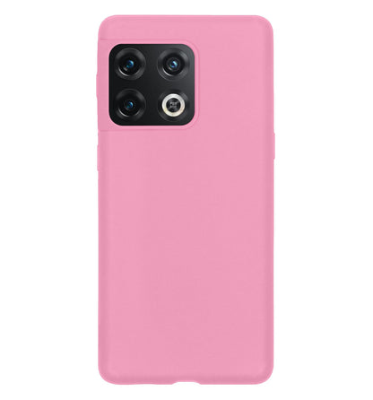 Forterra OnePlus 10 Pro Hoesje Siliconen Backcover Lichtgewicht - Lichtroze