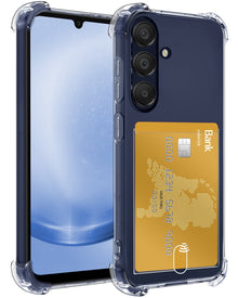 Forterra Samsung A25 Hoesje Kaarthouder Backcover Shockproof - Transparant