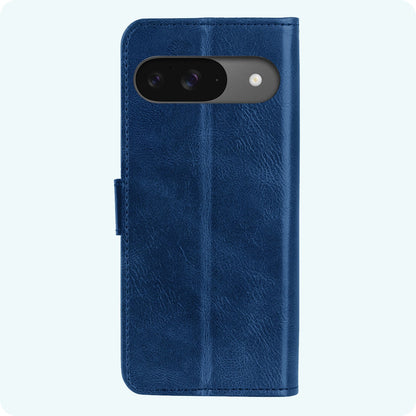 Forterra Google Pixel 10 Hoesje Bookcase Cover met Kaarthouder - Donkerblauw