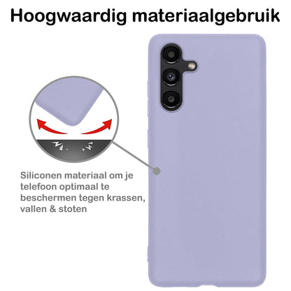 Forterra Samsung A13 5G Hoesje Siliconen Backcover Lichtgewicht - Lila