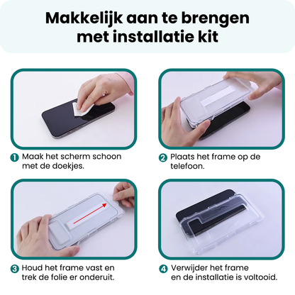 Forterra iPhone 17e Screenprotector Flexibel Glas met Installatieframe