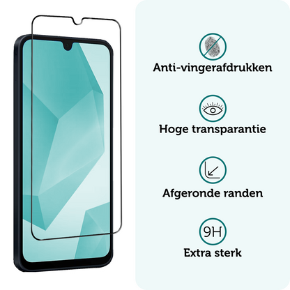 Forterra Samsung A16 Screenprotector Gehard Glas - Full Screen