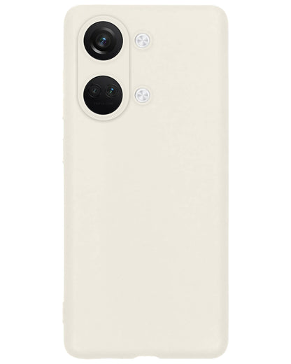 Forterra OnePlus Nord 3 Hoesje Siliconen Backcover Lichtgewicht - Wit