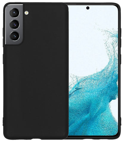 Forterra Samsung S22 Plus Hoesje Siliconen Backcover Lichtgewicht - Zwart