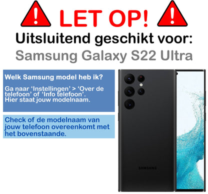 Forterra Samsung S22 Ultra Screenprotector Gehard Glas - Full Screen