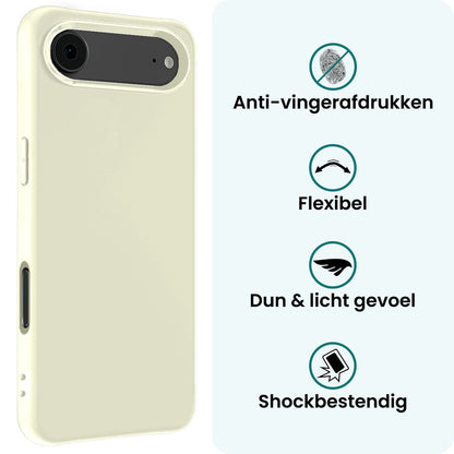 Forterra iPhone Air Hoesje Siliconen Backcover Lichtgewicht - Wit